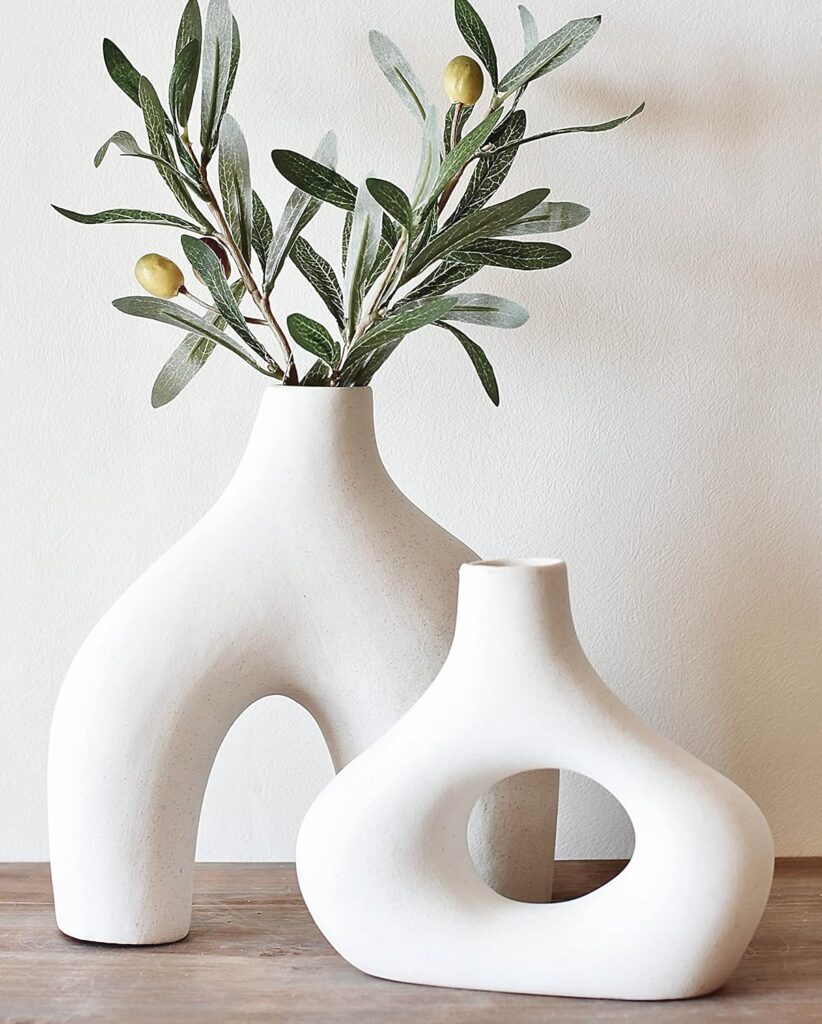 Carrot's Den Donut Vase, Set of 2